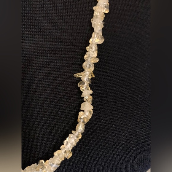 NWT Women Free People Boho Single Strand Citrine Chip Necklace - Picture 4 of 5